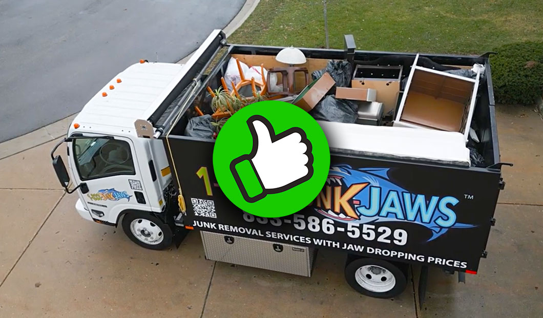 Junk Jaws crew performing a hoarding cleanout in Chicago.